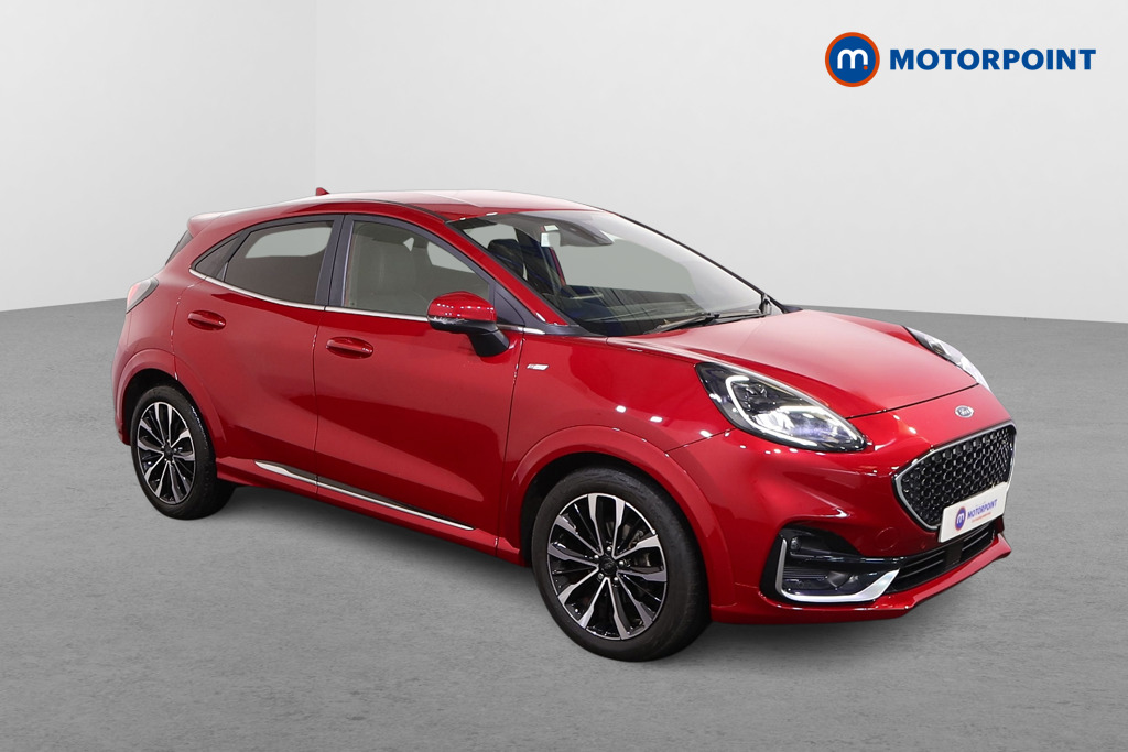 Ford Puma St-Line Vignale Manual Petrol-Electric Hybrid SUV - Stock Number (1566830) - Drivers side front corner
