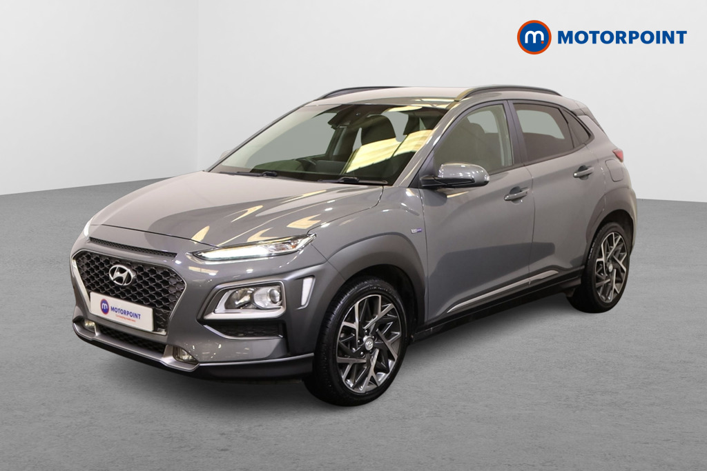 Hyundai Kona Premium Automatic Petrol-Electric Hybrid SUV - Stock Number (1567262) - Passenger side front corner