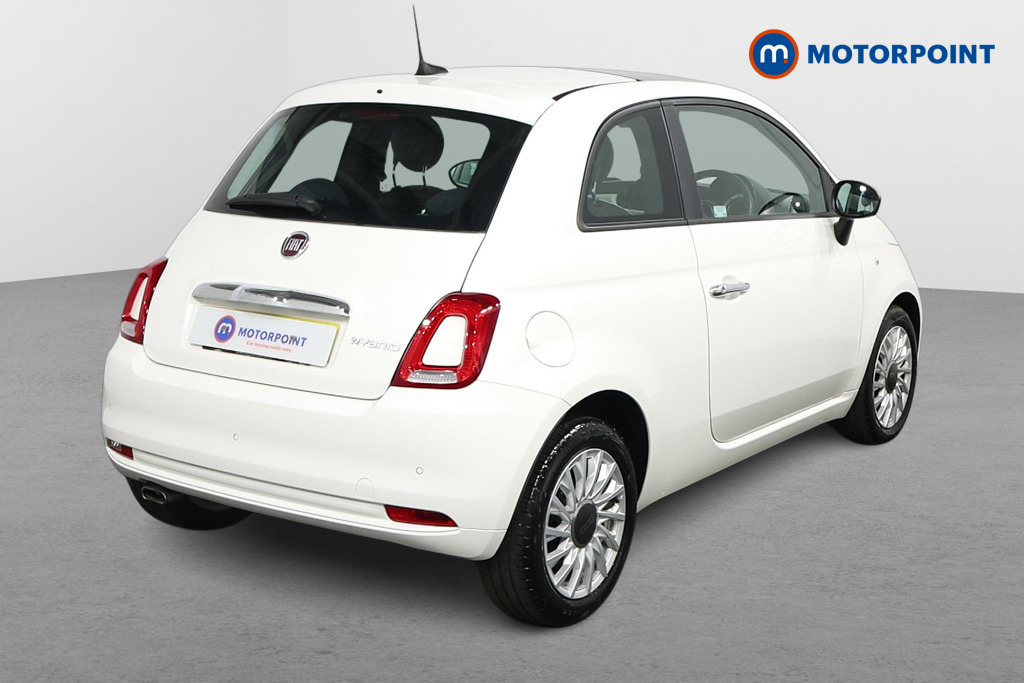 Fiat 500 Lounge Manual Petrol-Electric Hybrid Hatchback - Stock Number (1570248) - Drivers side rear corner
