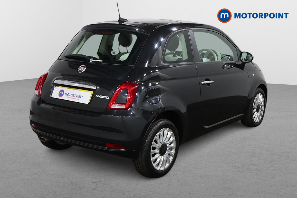 Fiat 500 Lounge Manual Petrol-Electric Hybrid Hatchback - Stock Number (1569627) - Drivers side rear corner