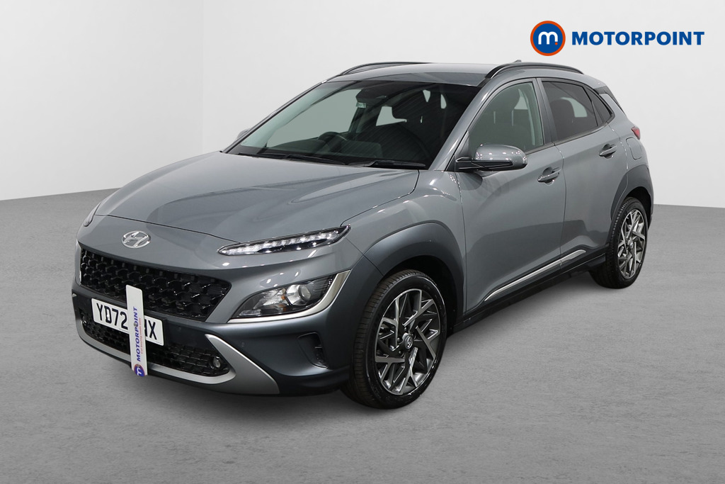 Hyundai Kona Premium Automatic Petrol-Electric Hybrid SUV - Stock Number (1572443) - Passenger side front corner