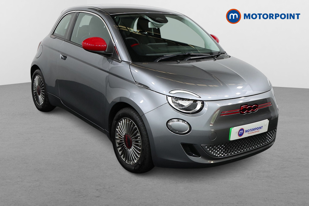 Fiat 500 RED Automatic Electric Hatchback - Stock Number (1572679) - Drivers side front corner