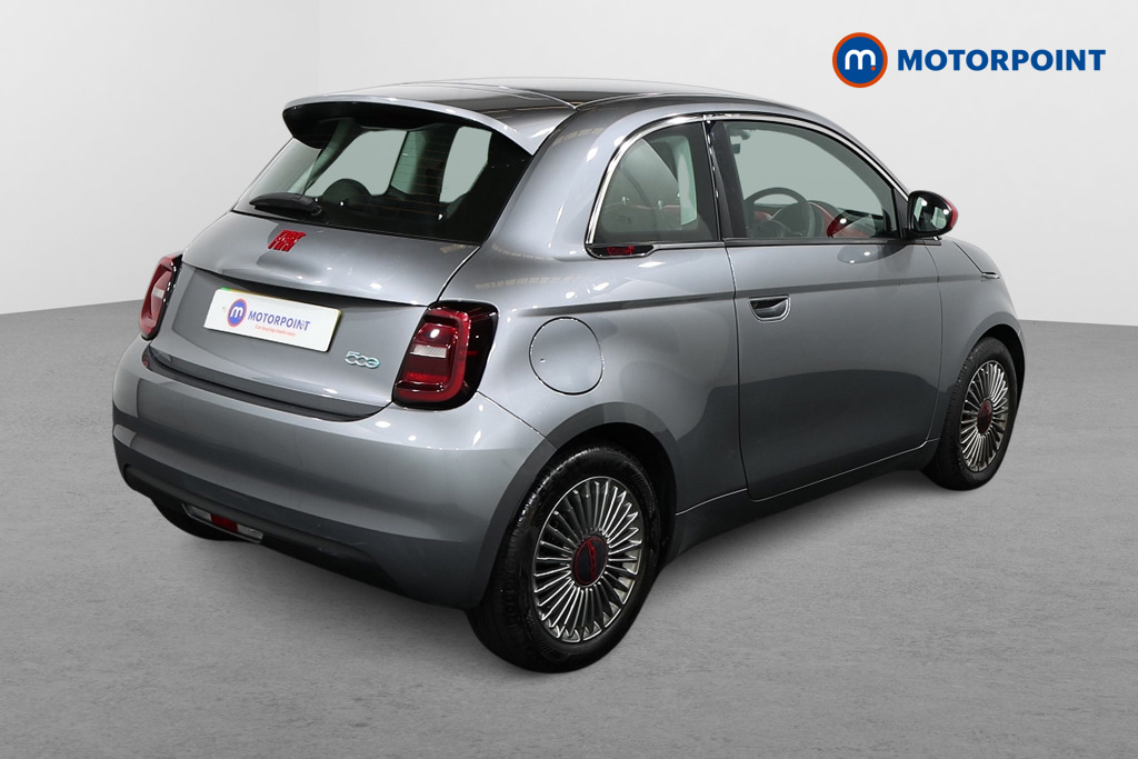 Fiat 500 RED Automatic Electric Hatchback - Stock Number (1572679) - Drivers side rear corner