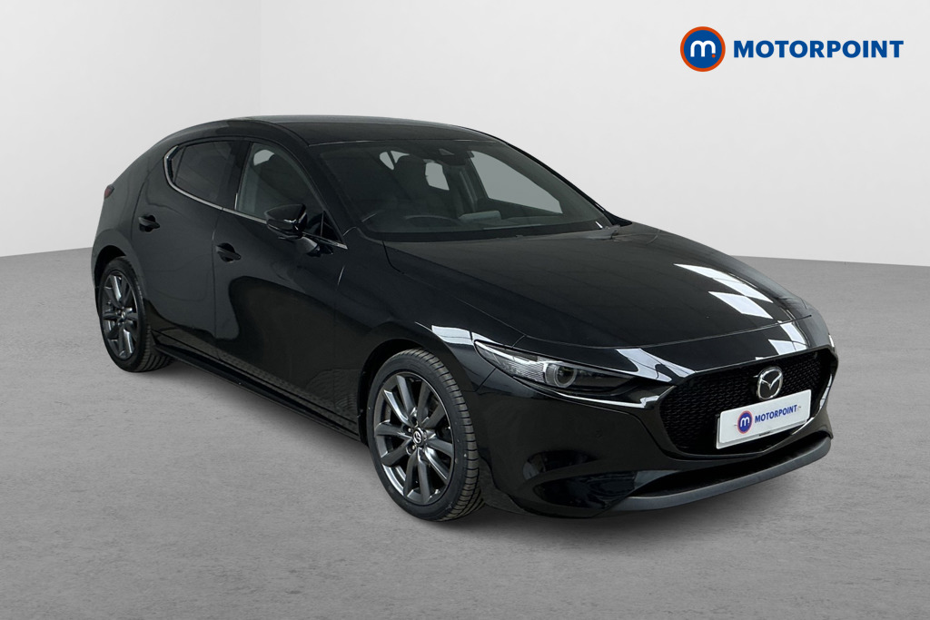 Mazda 3 Sport Lux Automatic Petrol-Electric Hybrid Hatchback - Stock Number (1567974) - Drivers side front corner
