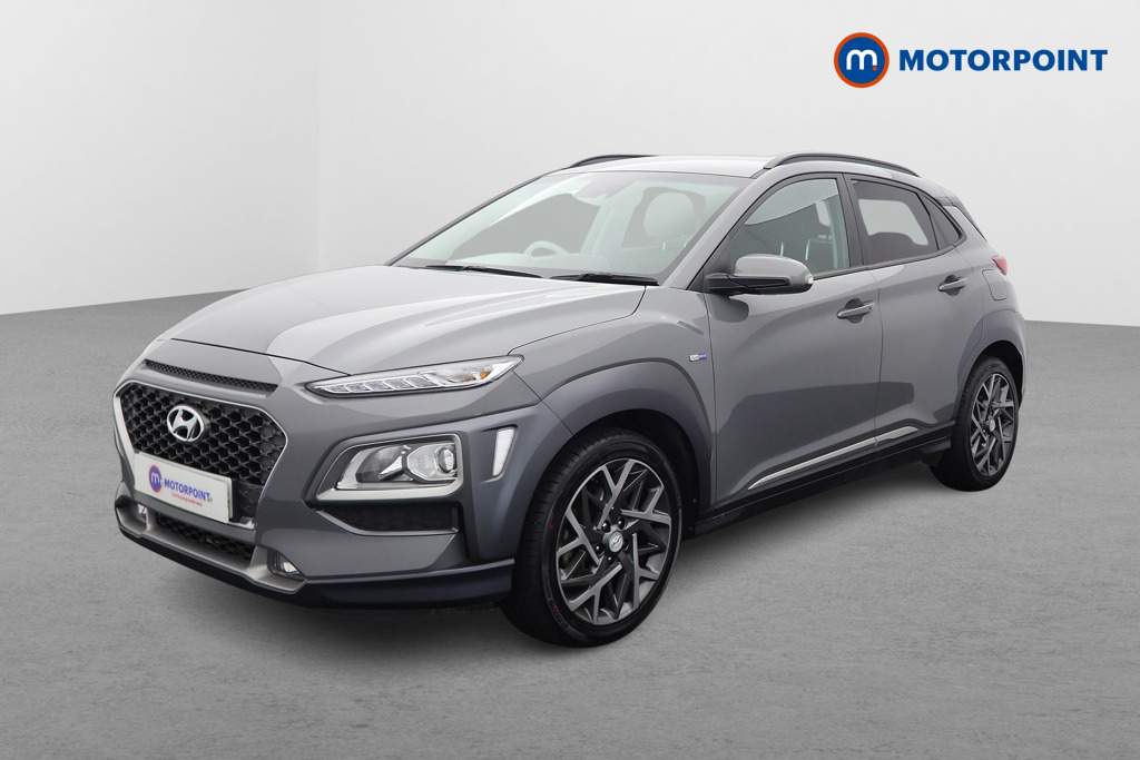 Hyundai Kona Premium Automatic Petrol-Electric Hybrid SUV - Stock Number (1560614) - Passenger side front corner