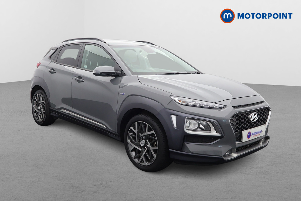 Hyundai Kona Premium Automatic Petrol-Electric Hybrid SUV - Stock Number (1560614) - Drivers side front corner