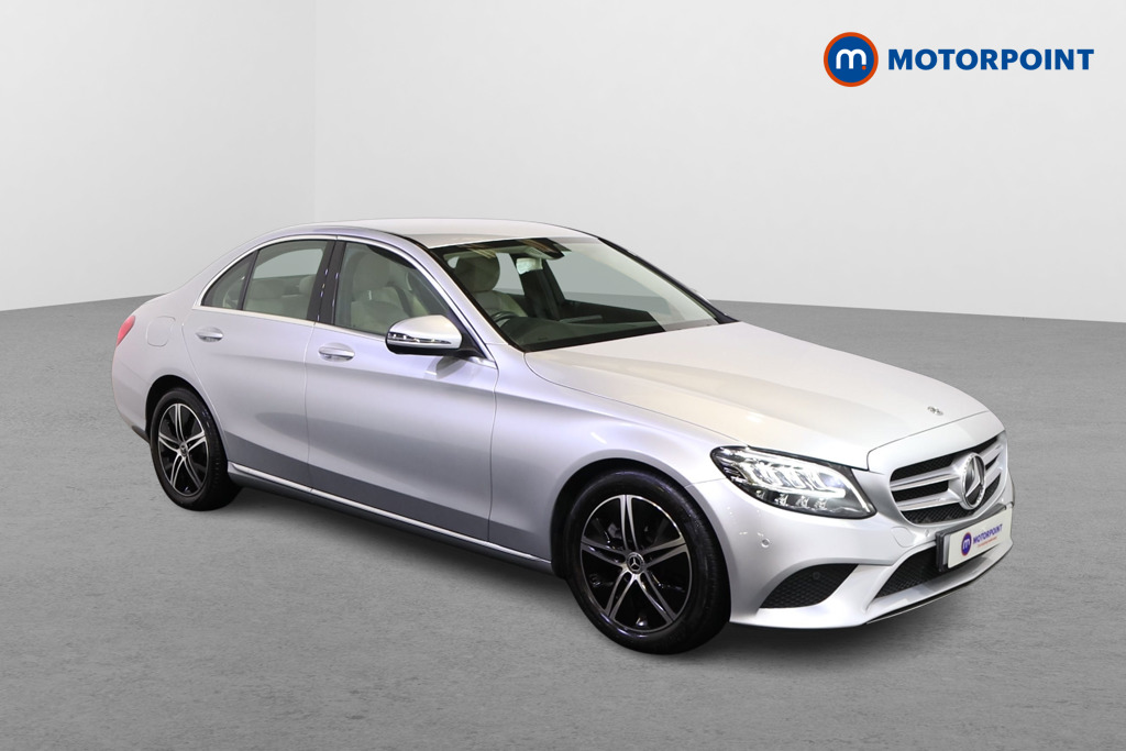 Mercedes-Benz C Class Sport Automatic Petrol Saloon - Stock Number (1573669) - Drivers side front corner