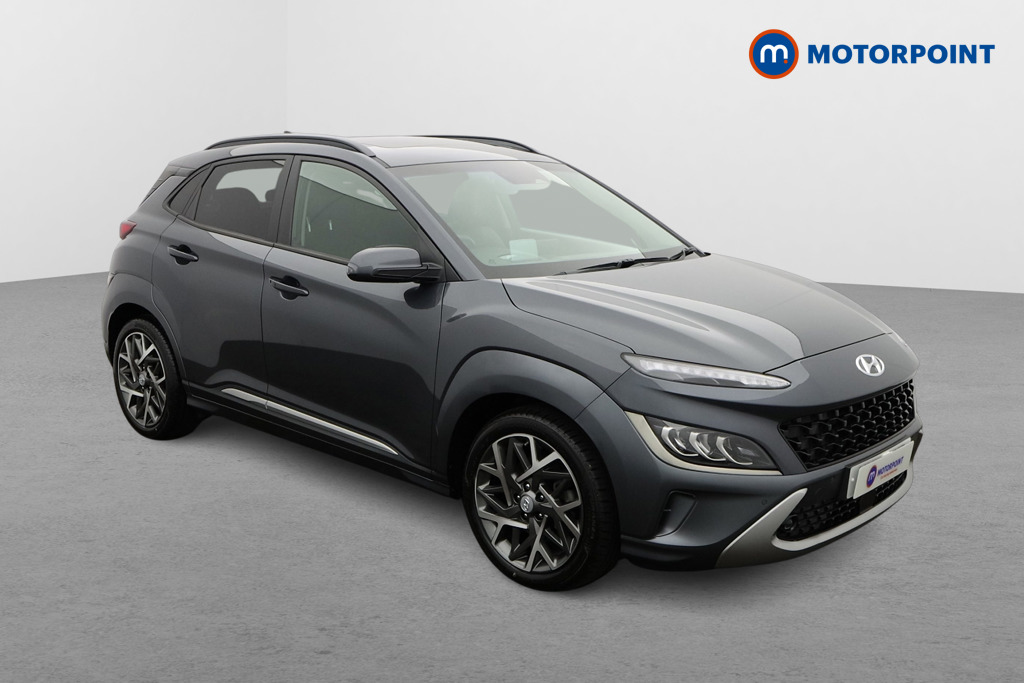 Hyundai Kona Ultimate Automatic Petrol-Electric Hybrid SUV - Stock Number (1568565) - Drivers side front corner