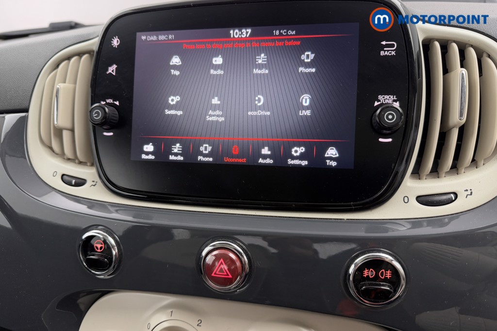 Fiat 500 Lounge Manual Petrol-Electric Hybrid Hatchback - Stock Number (1568434) - 8th supplementary image