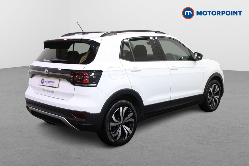 Volkswagen T-Cross Black Edition Manual Petrol SUV - Stock Number (1572692) - Drivers side rear corner