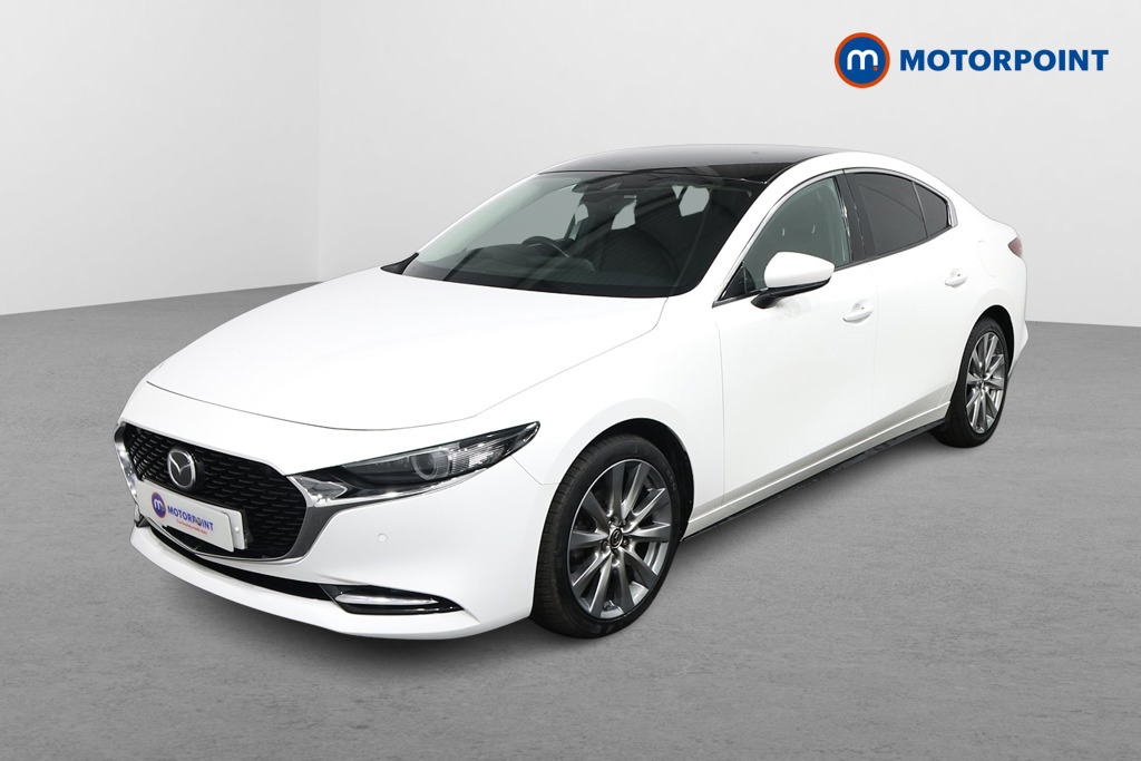 Mazda 3 Sport Lux Manual Petrol-Electric Hybrid Saloon - Stock Number (1574942) - Passenger side front corner