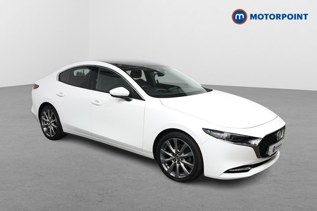 Mazda 3 Sport Lux Manual Petrol-Electric Hybrid Saloon - Stock Number (1574942) - Drivers side front corner