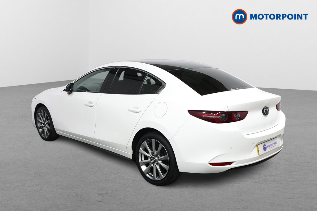 Mazda 3 Sport Lux Manual Petrol-Electric Hybrid Saloon - Stock Number (1574942) - Passenger side rear corner