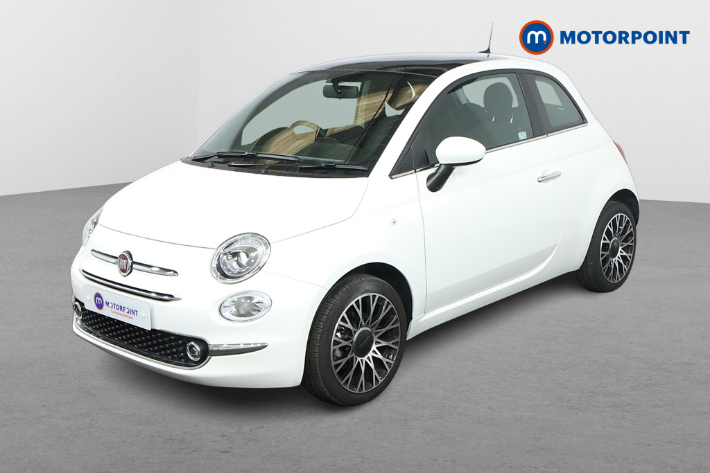Fiat 500 TOP Manual Petrol-Electric Hybrid Hatchback - Stock Number (1575368) - Passenger side front corner