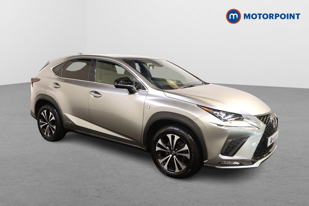 Lexus NX F-Sport Automatic Petrol-Electric Hybrid SUV - Stock Number (1578875) - Drivers side front corner
