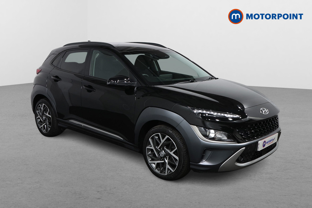 Hyundai Kona Premium Automatic Petrol-Electric Hybrid SUV - Stock Number (1577392) - Drivers side front corner