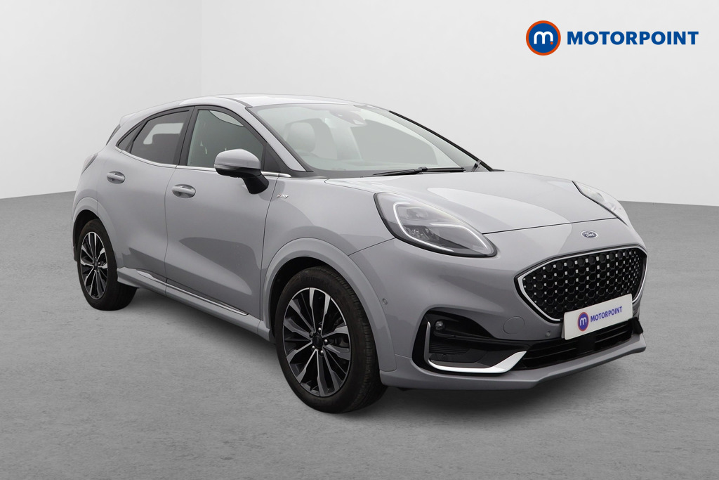 Ford Puma St-Line Vignale Automatic Petrol-Electric Hybrid SUV - Stock Number (1578494) - Drivers side front corner