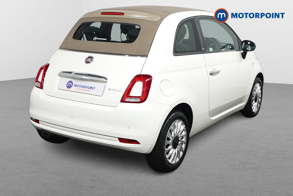 Fiat 500 Lounge Manual Petrol-Electric Hybrid Convertible - Stock Number (1581131) - Drivers side rear corner