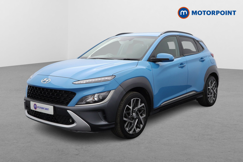Hyundai Kona Premium Automatic Petrol-Electric Hybrid SUV - Stock Number (1573666) - Passenger side front corner