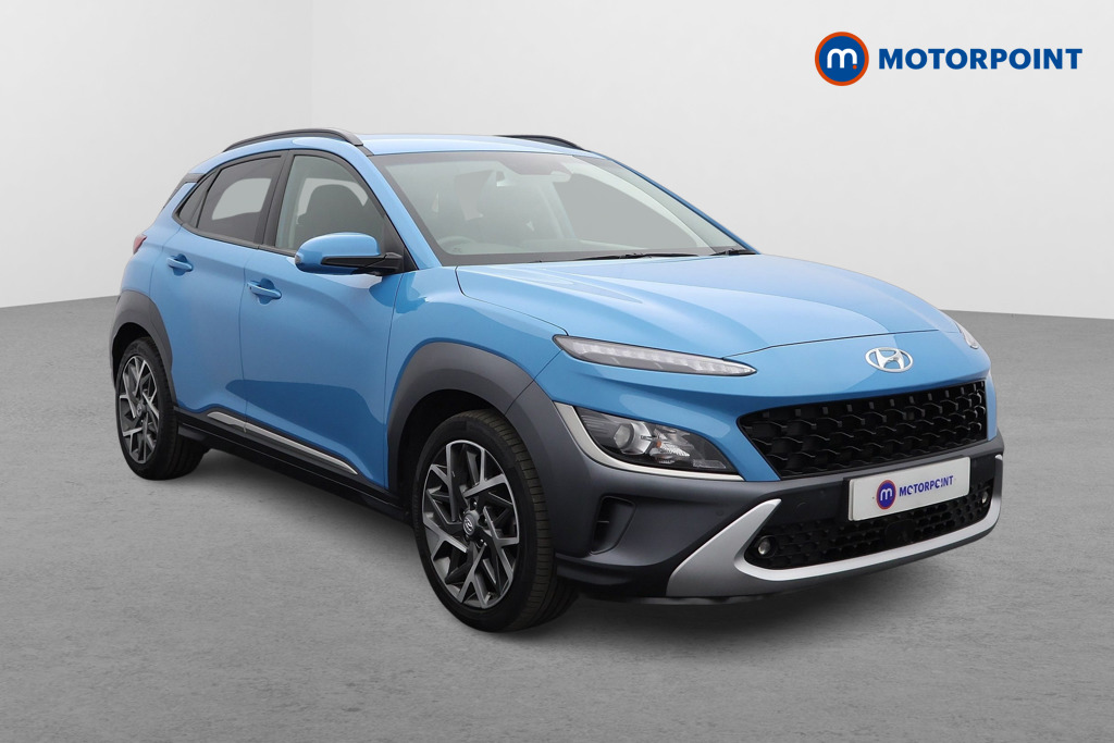 Hyundai Kona Premium Automatic Petrol-Electric Hybrid SUV - Stock Number (1573666) - Drivers side front corner