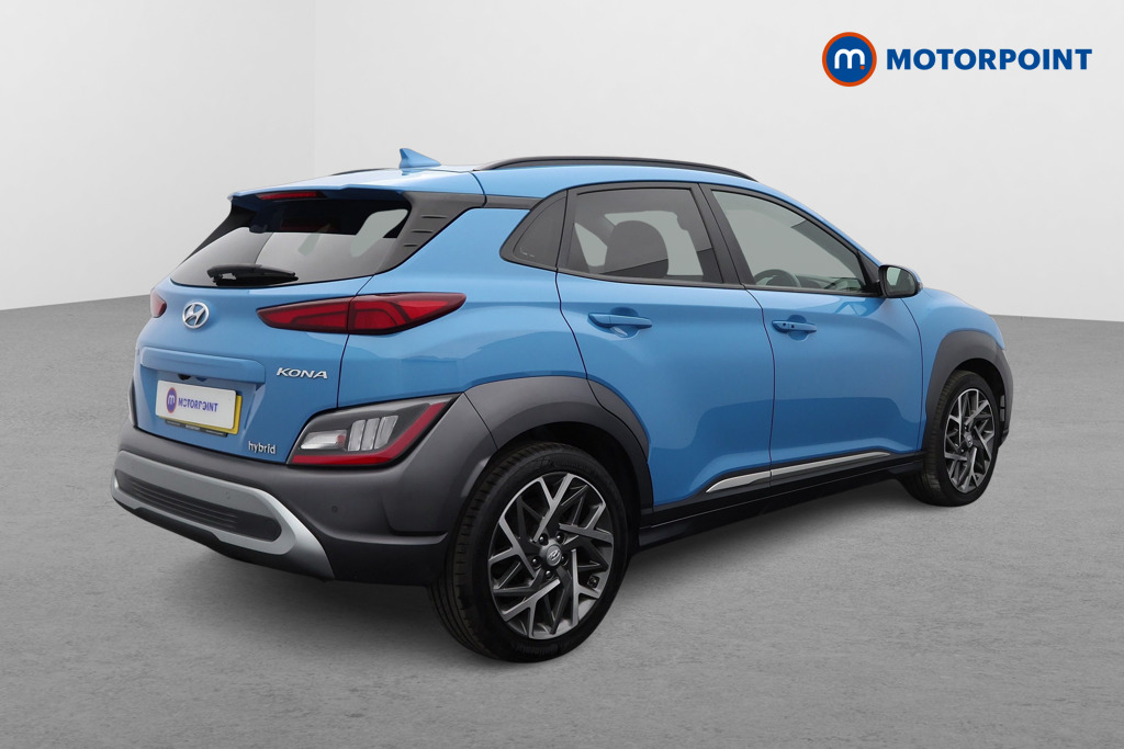 Hyundai Kona Premium Automatic Petrol-Electric Hybrid SUV - Stock Number (1573666) - Drivers side rear corner