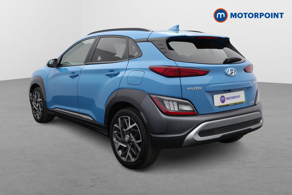 Hyundai Kona Premium Automatic Petrol-Electric Hybrid SUV - Stock Number (1573666) - Passenger side rear corner