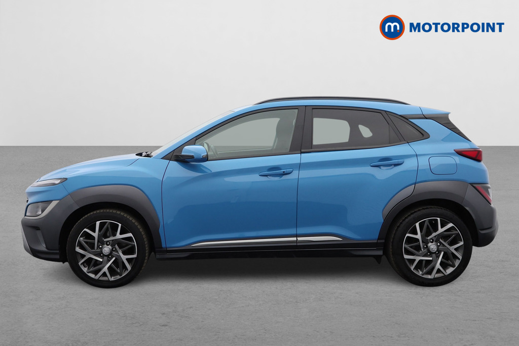 Hyundai Kona Premium Automatic Petrol-Electric Hybrid SUV - Stock Number (1573666) - Passenger side