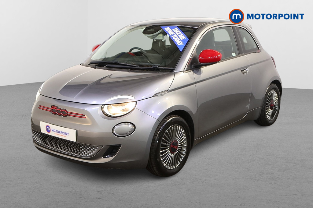 Fiat 500 RED Automatic Electric Hatchback - Stock Number (1580478) - Passenger side front corner