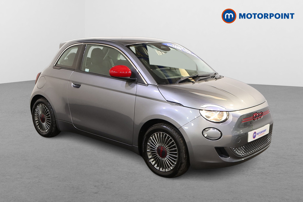 Fiat 500 RED Automatic Electric Hatchback - Stock Number (1580478) - Drivers side front corner