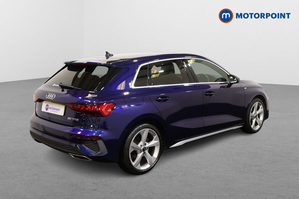 Audi A3 S Line Manual Petrol Hatchback - Stock Number (1582928) - Drivers side rear corner