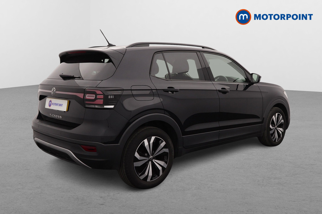 Volkswagen T-Cross Black Edition Manual Petrol SUV - Stock Number (1576230) - Drivers side rear corner