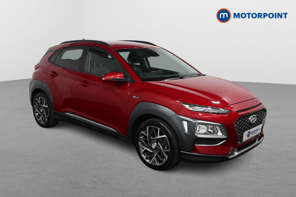 Hyundai Kona Premium Automatic Petrol-Electric Hybrid SUV - Stock Number (1578483) - Drivers side front corner