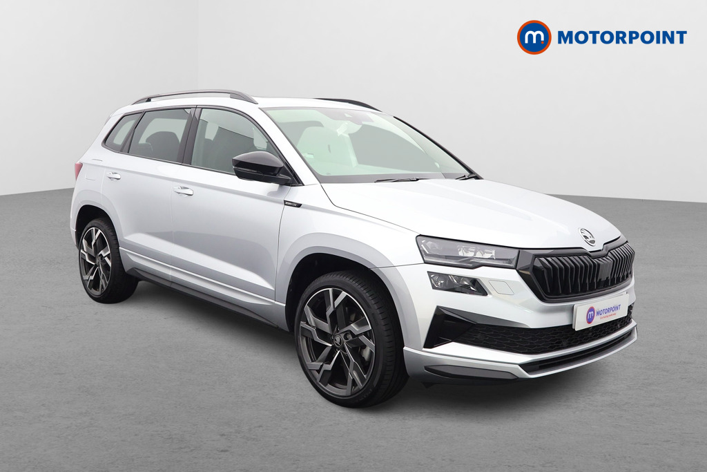 Skoda Karoq Sportline Edition Manual Petrol SUV - Stock Number (1580027) - Drivers side front corner
