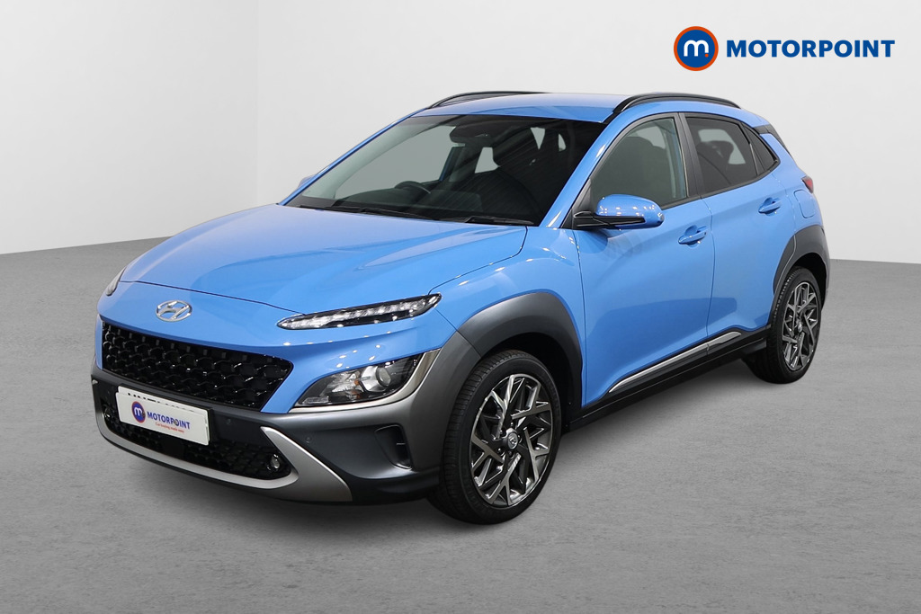 Hyundai Kona Premium Automatic Petrol-Electric Hybrid SUV - Stock Number (1588096) - Passenger side front corner