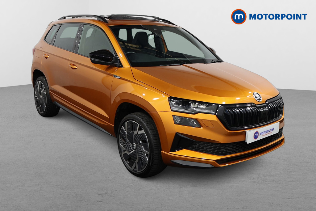 Skoda Karoq Sportline Automatic Petrol SUV - Stock Number (1588653) - Drivers side front corner