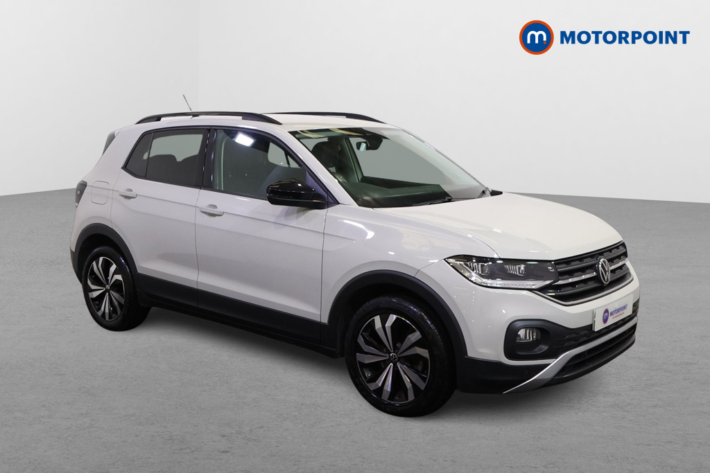 Volkswagen T-Cross Black Edition Manual Petrol SUV - Stock Number (1588345) - Drivers side front corner