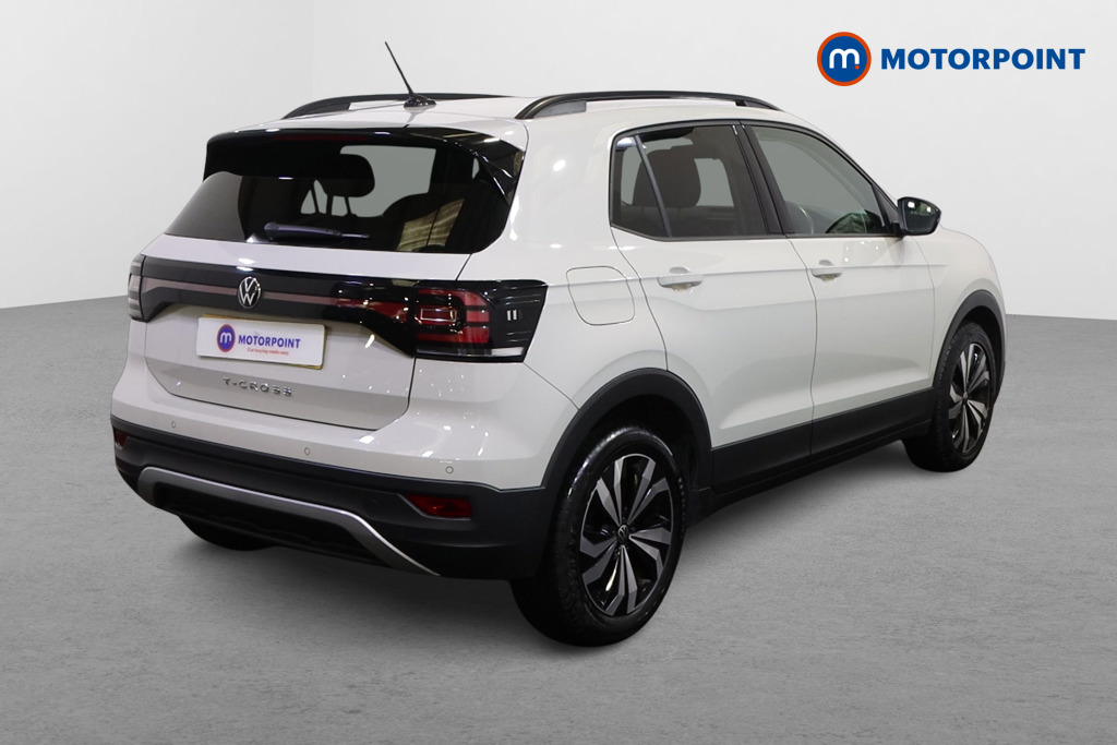 Volkswagen T-Cross Black Edition Manual Petrol SUV - Stock Number (1588345) - Drivers side rear corner