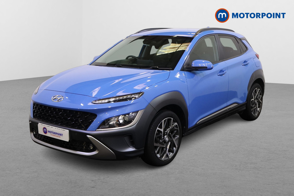 Hyundai Kona Premium Automatic Petrol-Electric Hybrid SUV - Stock Number (1590014) - Passenger side front corner