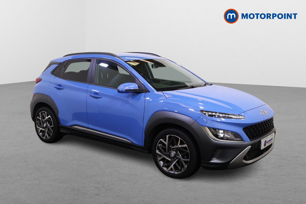 Hyundai Kona Premium Automatic Petrol-Electric Hybrid SUV - Stock Number (1590014) - Drivers side front corner