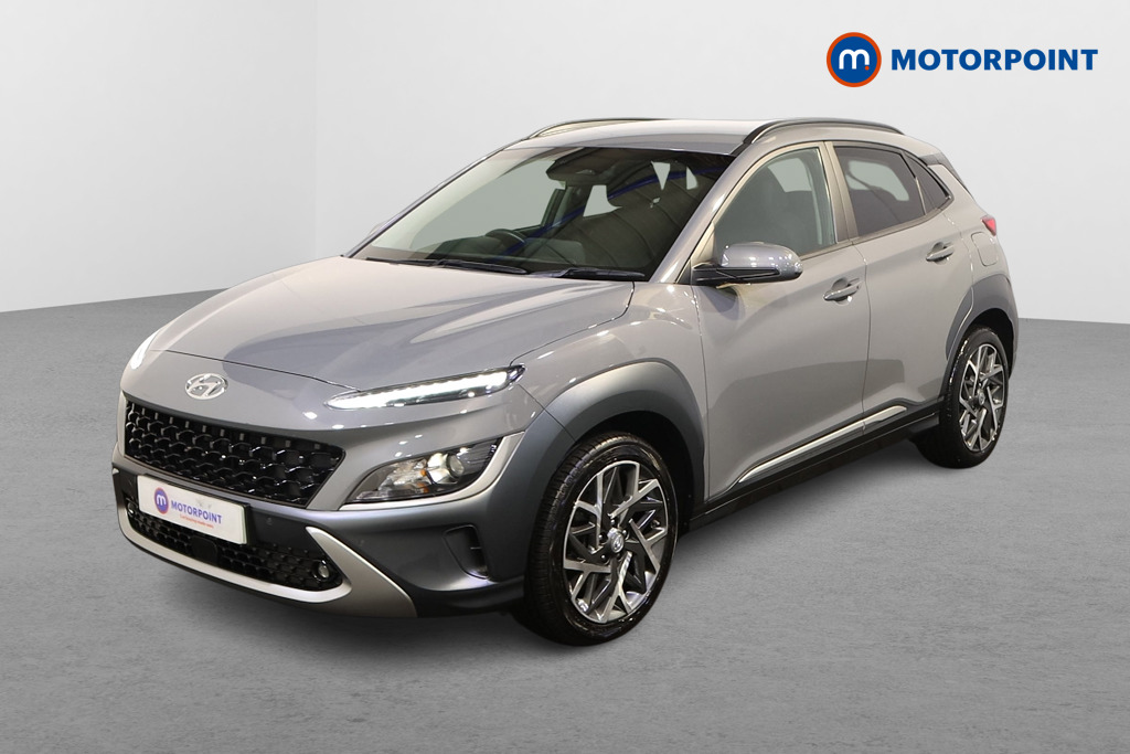 Hyundai Kona Premium Automatic Petrol-Electric Hybrid SUV - Stock Number (1586960) - Passenger side front corner