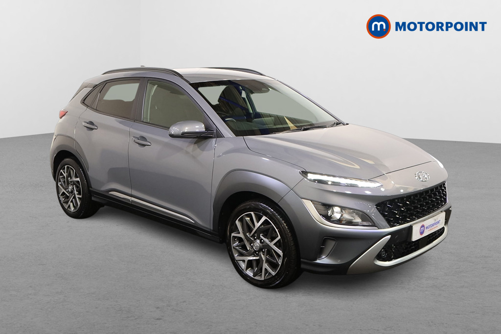Hyundai Kona Premium Automatic Petrol-Electric Hybrid SUV - Stock Number (1586960) - Drivers side front corner