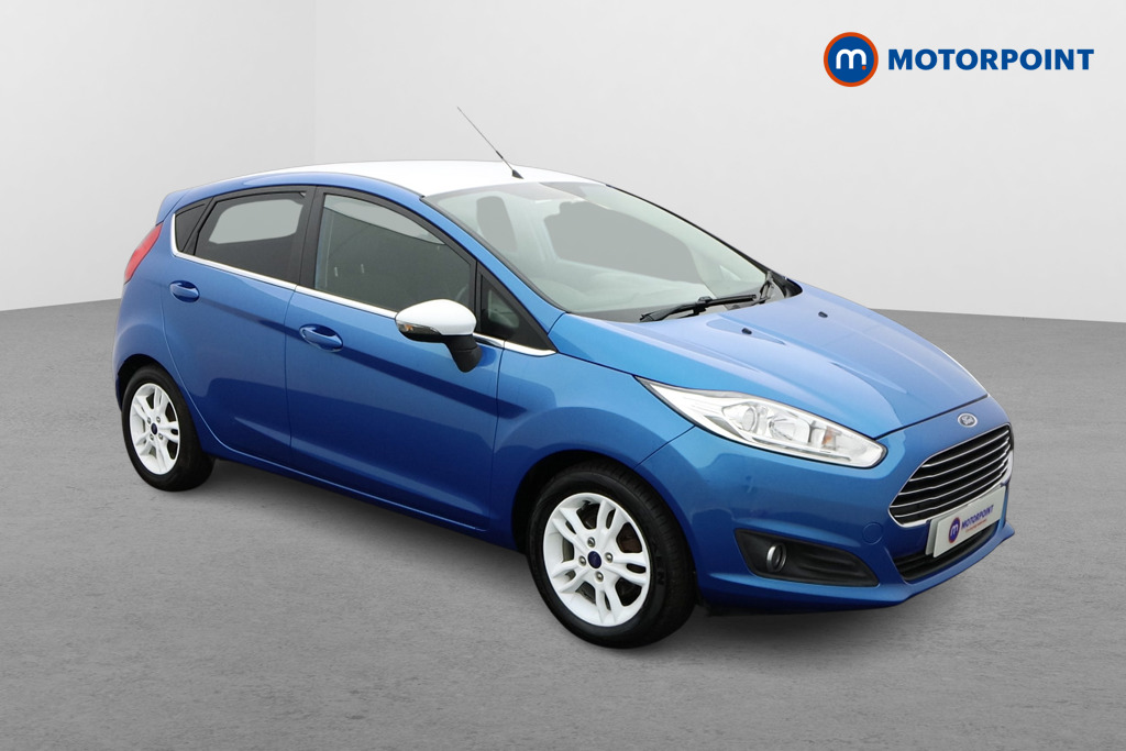 Ford Fiesta Zetec Blue Manual Petrol Hatchback - Stock Number (1543379) - Drivers side front corner