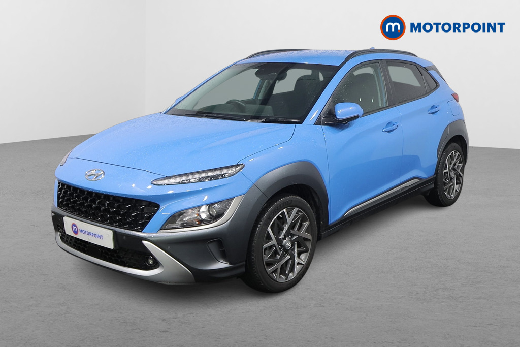 Hyundai Kona Premium Automatic Petrol-Electric Hybrid SUV - Stock Number (1592930) - Passenger side front corner