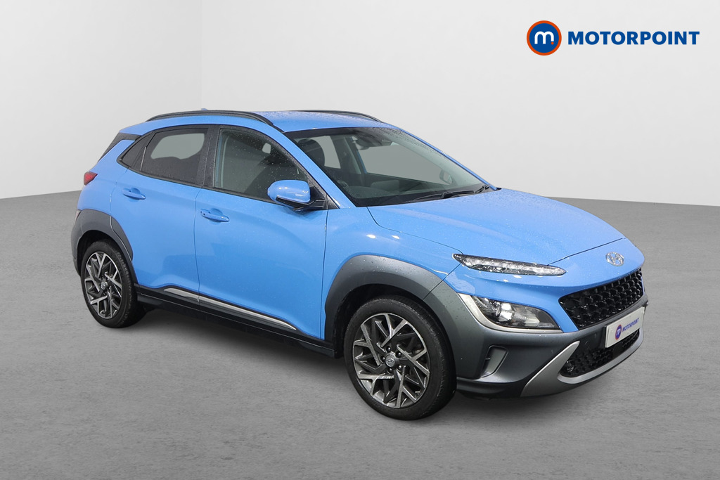 Hyundai Kona Premium Automatic Petrol-Electric Hybrid SUV - Stock Number (1592930) - Drivers side front corner