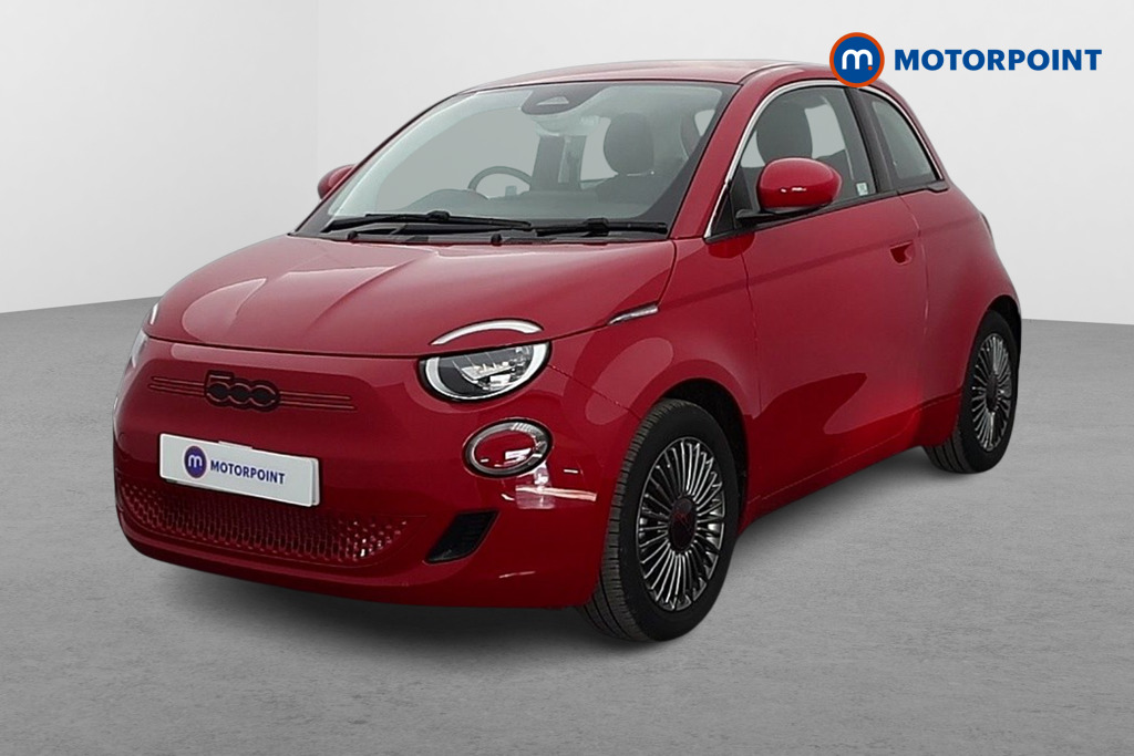 Fiat 500 RED Automatic Electric Hatchback - Stock Number (1586219) - Passenger side front corner