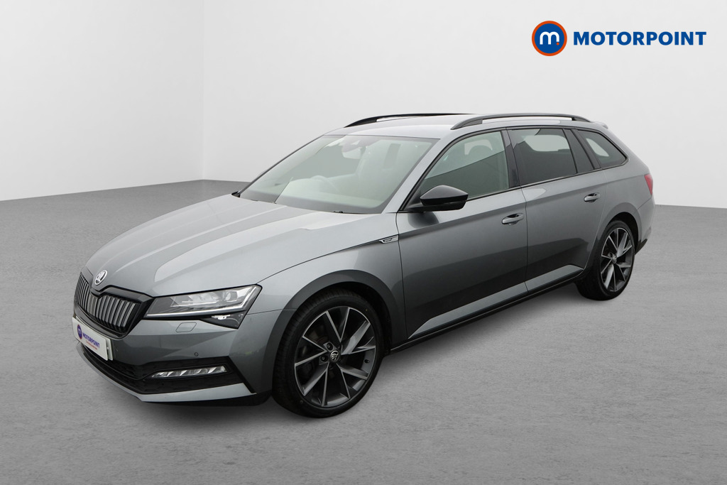 Skoda Superb Sport Line Plus Automatic Petrol Plug-In Hybrid Estate - Stock Number (1595185) - Passenger side front corner