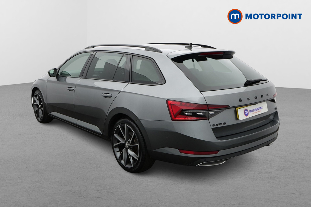 Skoda Superb Sport Line Plus Automatic Petrol Plug-In Hybrid Estate - Stock Number (1595185) - Passenger side rear corner