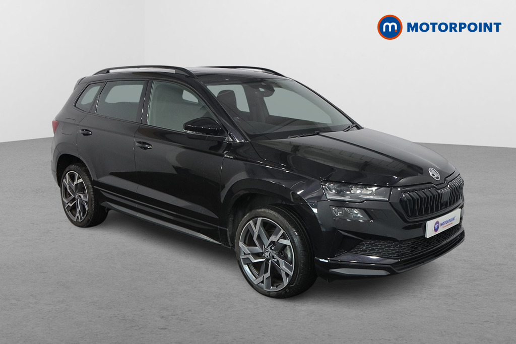 Skoda Karoq Sportline Edition Manual Petrol SUV - Stock Number (1598630) - Drivers side front corner