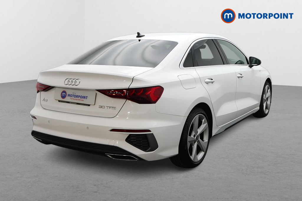 Audi A3 S Line Manual Petrol Saloon - Stock Number (1598436) - Drivers side rear corner