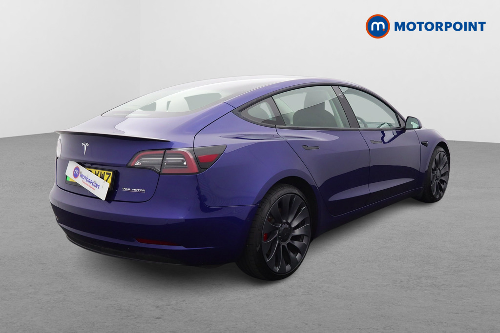 Tesla Model 3 Performance Automatic Electric Saloon - Stock Number (1602550) - Drivers side rear corner